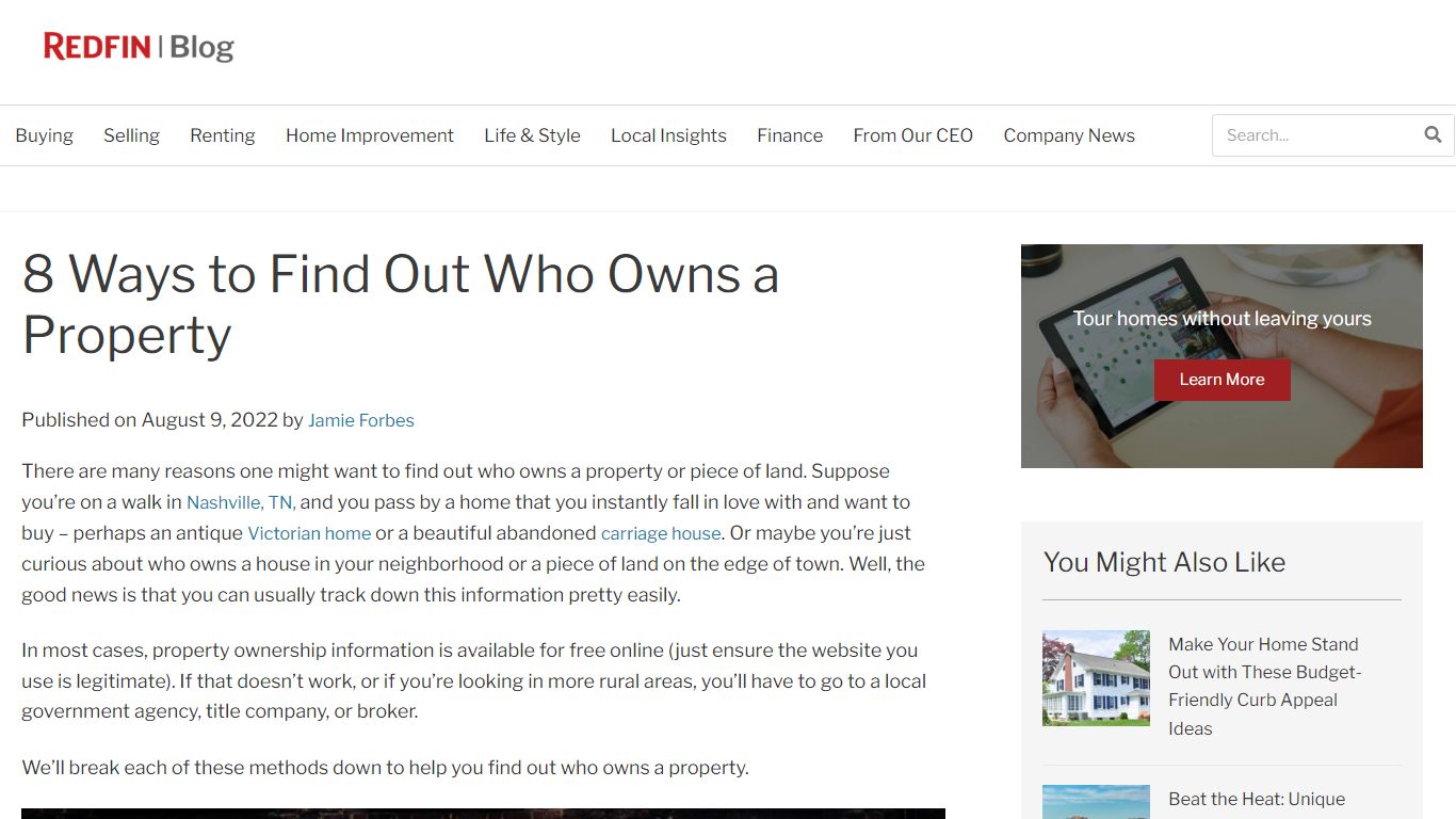 How to Find Out Who Owns a Property | Redfin